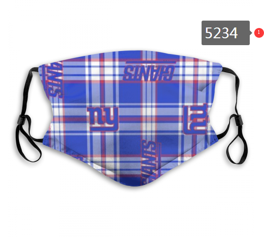 2020 NFL New York Giants #2 Dust mask with filter->nba dust mask->Sports Accessory